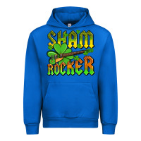 Cobalt St. Patrick’s Day sham rocker with guitar Urban Hoodie - OliviaCreatesArt