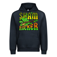 Navy St. Patrick’s Day sham rocker with guitar Urban Hoodie - OliviaCreatesArt