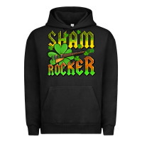 Pigment Black St. Patrick’s Day sham rocker with guitar Urban Hoodie - OliviaCreatesArt