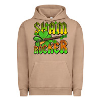 Pigment Burro St. Patrick’s Day sham rocker with guitar Urban Hoodie - OliviaCreatesArt