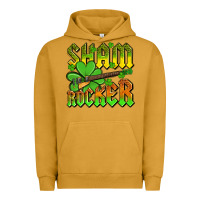 Pigment Peanut Butter St. Patrick’s Day sham rocker with guitar Urban Hoodie - OliviaCreatesArt