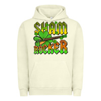 Pigment Pistachio St. Patrick’s Day sham rocker with guitar Urban Hoodie - OliviaCreatesArt
