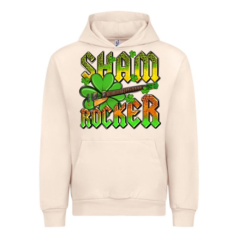 St. Patrick’s Day Sham Rocker With Guitar Urban Hoodie by OliviaCreatesArt | Teevron