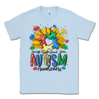 Dusty Blue accept understand love awareness Classic Tee - MaliasSmallBusiness