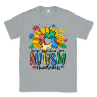 Heather Grey accept understand love awareness Classic Tee - MaliasSmallBusiness