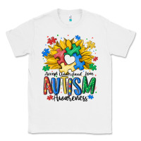 White accept understand love awareness Classic Tee - MaliasSmallBusiness