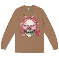 Toasted Coconut valentine's day skull Long Sleeve Tee - MaliasSmallBusiness