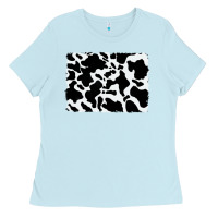 Baby Blue distressed cowhide pattern Ladies Tee - RanaPortraitStore