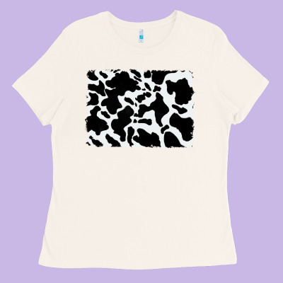 Distressed Cowhide Pattern Ladies Tee Designed By Ranaportraitstore