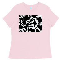 Bubblegum Pink distressed cowhide pattern Ladies Tee - RanaPortraitStore