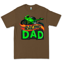 Cacao racing dad with racing motorcycle Premium Tee - AdoDesignShop