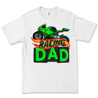 White racing dad with racing motorcycle Premium Tee - AdoDesignShop