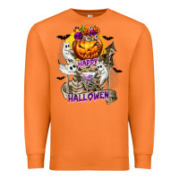 Carrot Happy Halloween with Skeleton Premium Sweatshirt - texasbilliewilder