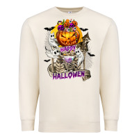 Sandshell Happy Halloween with Skeleton Premium Sweatshirt - texasbilliewilder