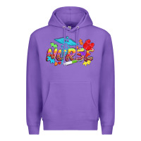 Purple Autism Nurse Premium Hoodie - NancyCooperArtShop