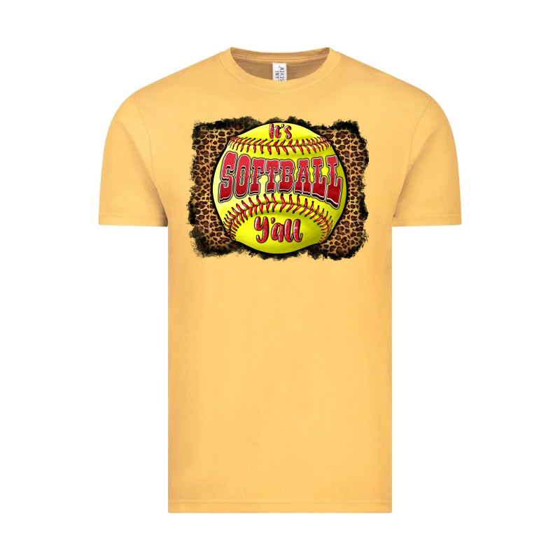 It's Softball Y'all Vintage Tee by LillyAllenDesigns | Teevron