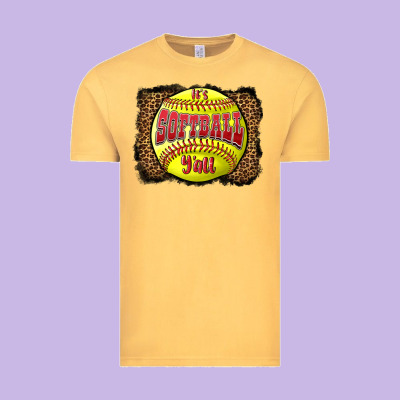 It's Softball Y'all Vintage Tee Designed By Lillyallendesigns