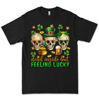 Black Dead inside but feeling lucky st. patricks day Premium Tee - Neo Western