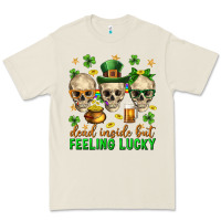 Bone Dead inside but feeling lucky st. patricks day Premium Tee - Neo Western