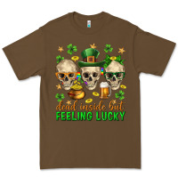 Cacao Dead inside but feeling lucky st. patricks day Premium Tee - Neo Western