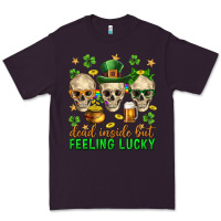 Plum Dead inside but feeling lucky st. patricks day Premium Tee - Neo Western