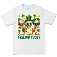 White Dead inside but feeling lucky st. patricks day Premium Tee - Neo Western
