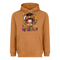 Meerkat mardi gras school secretary caucasian messy bun Heavyweight Hoodie - texasbilliewilder