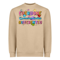 Mushroom everyone communicates differently Heavyweight Sweatshirt - MaliasSmallBusiness