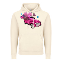 Vintage Artic truck with hearts Vintage Hoodie - AdoDesignShop