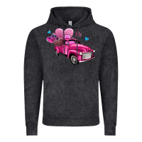 Vintage Black truck with hearts Vintage Hoodie - AdoDesignShop