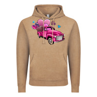 Vintage Coffee truck with hearts Vintage Hoodie - AdoDesignShop