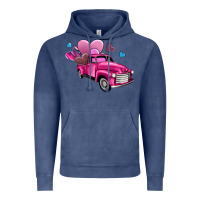 Vintage Denim truck with hearts Vintage Hoodie - AdoDesignShop