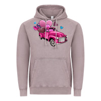 Vintage Zinc truck with hearts Vintage Hoodie - AdoDesignShop