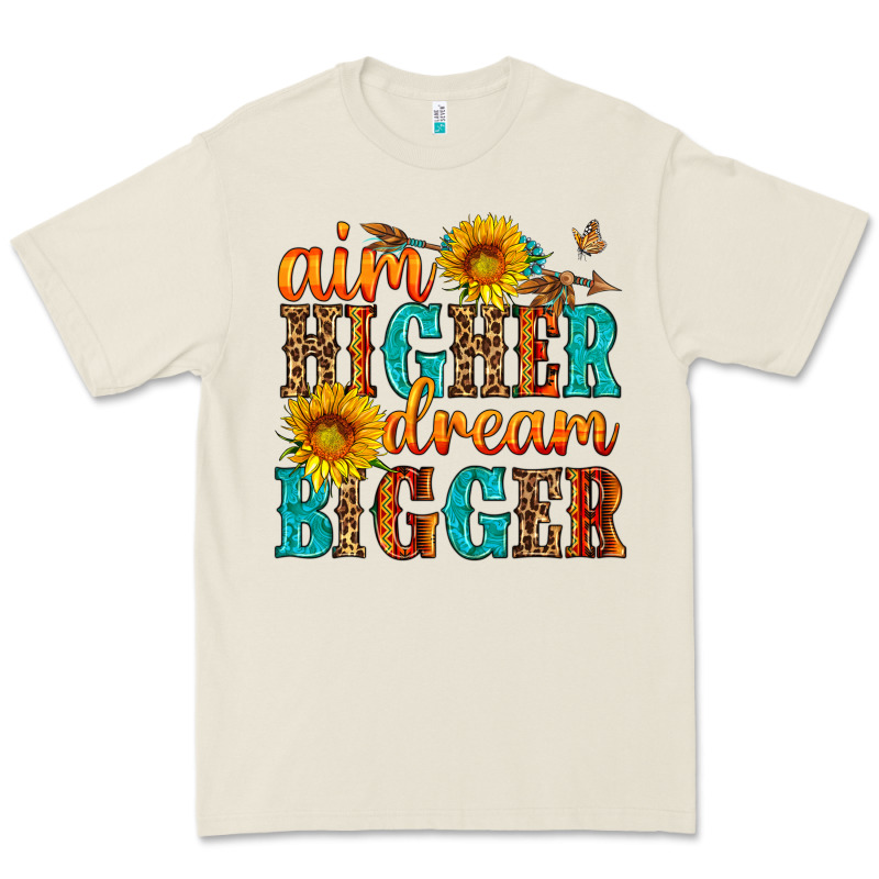 Aim Higher Dream Bigger Premium Tee by HRA Design Shop | Teevron