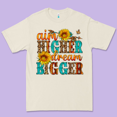 Aim Higher Dream Bigger Premium Tee Designed By Hra Design Shop