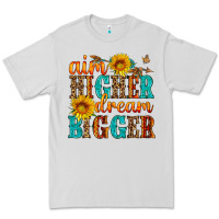 Dove Grey aim higher dream bigger Premium Tee - HRA Design Shop