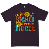 Plum aim higher dream bigger Premium Tee - HRA Design Shop