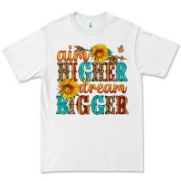 White aim higher dream bigger Premium Tee - HRA Design Shop