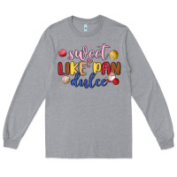 Heather Grey sweet like pan dulce Long Sleeve Tee - MaliasSmallBusiness