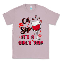Lilac oh sip it's a girl's trip Classic Tee - MaliasSmallBusiness