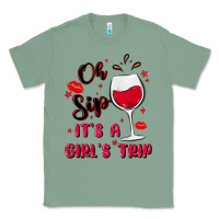 Sage oh sip it's a girl's trip Classic Tee - MaliasSmallBusiness