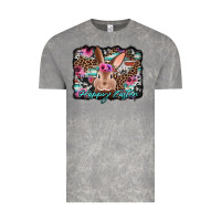 Cloud Rock happy easter bunny western background Vintage Tee - Jasminsmagicworld