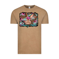 Vintage Coffee happy easter bunny western background Vintage Tee - Jasminsmagicworld