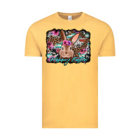 Vintage Mustard happy easter bunny western background Vintage Tee - Jasminsmagicworld