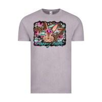Vintage Zinc happy easter bunny western background Vintage Tee - Jasminsmagicworld