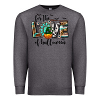 Charcoal Heather Western For The Love of Halloween Premium Sweatshirt - texasbilliewilder