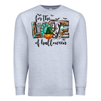 Heather Grey Western For The Love of Halloween Premium Sweatshirt - texasbilliewilder