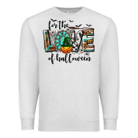 Oatmeal Heather Western For The Love of Halloween Premium Sweatshirt - texasbilliewilder