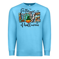 Ocean Blue Western For The Love of Halloween Premium Sweatshirt - texasbilliewilder