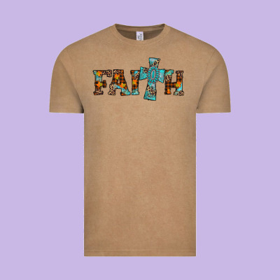 Faith Thanksgiving Cross Vintage Tee Designed By Adodesignshop